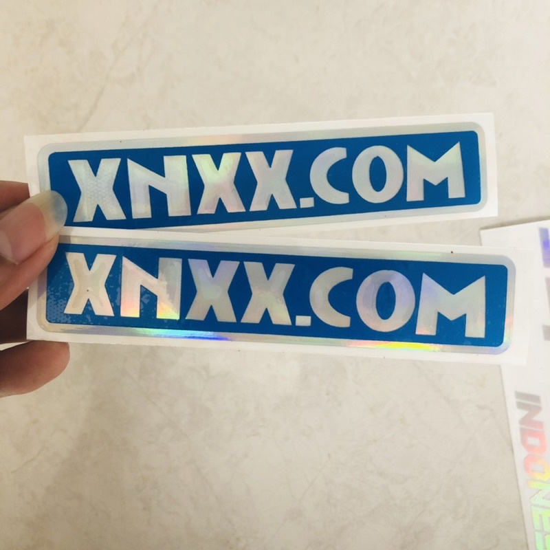 Sticker cutting XNXX.COM stiker hologram viral