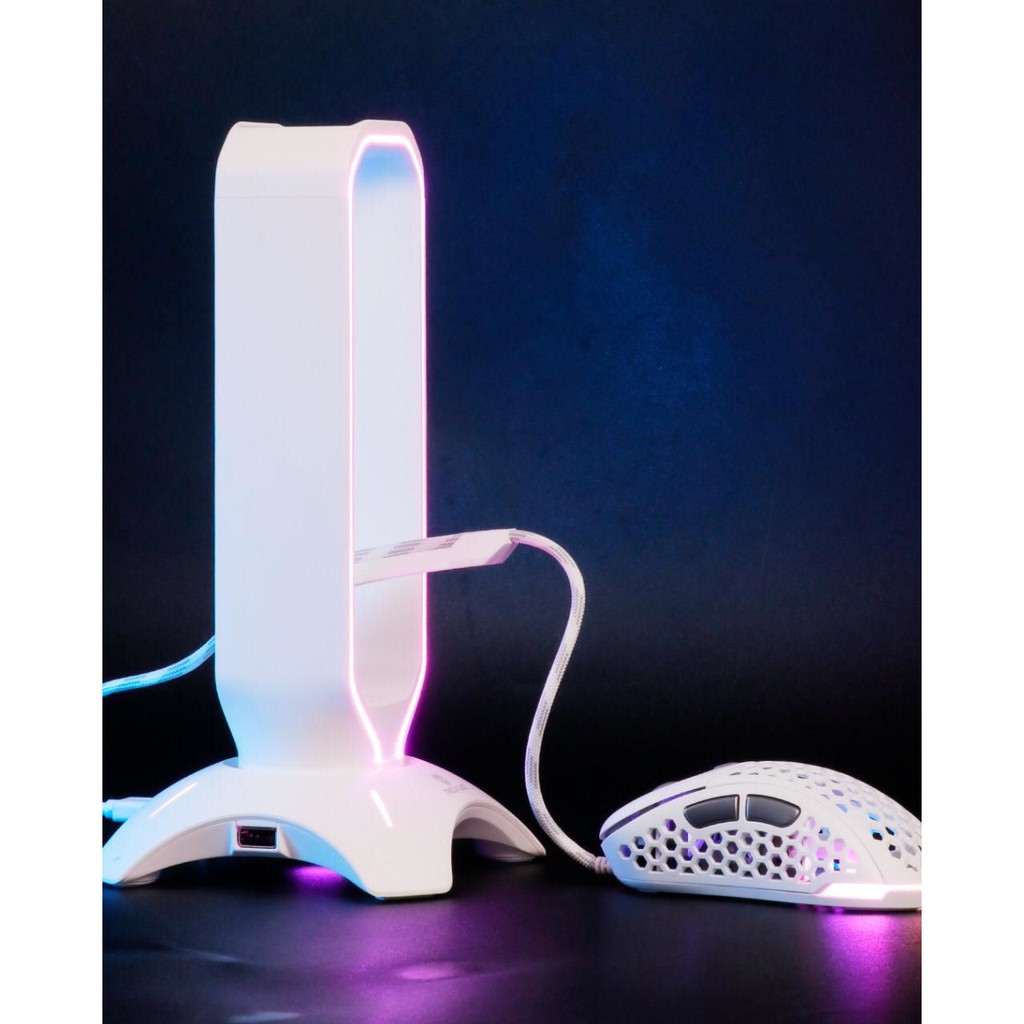 Headset Stand Bungee Rexus RGB J3 with USB Hub 3 port