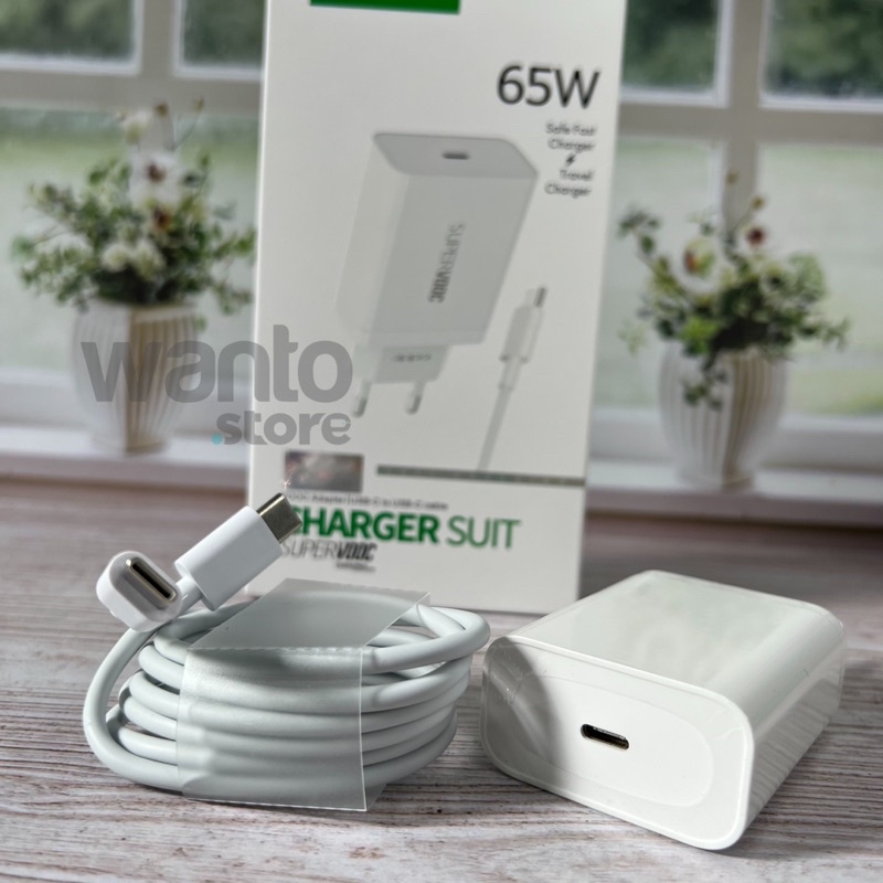 [NEW] Charger Oppo 65W Supervooc Type C to Type C A53 A54 A5 A9 Reno 2 Reno 3 Reno 4 Reno 5 Fast Charging Vooc 30W Type C