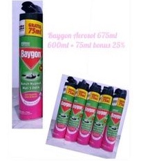 Baygon Aerosol 600ml+75ml 675ml Super Promo