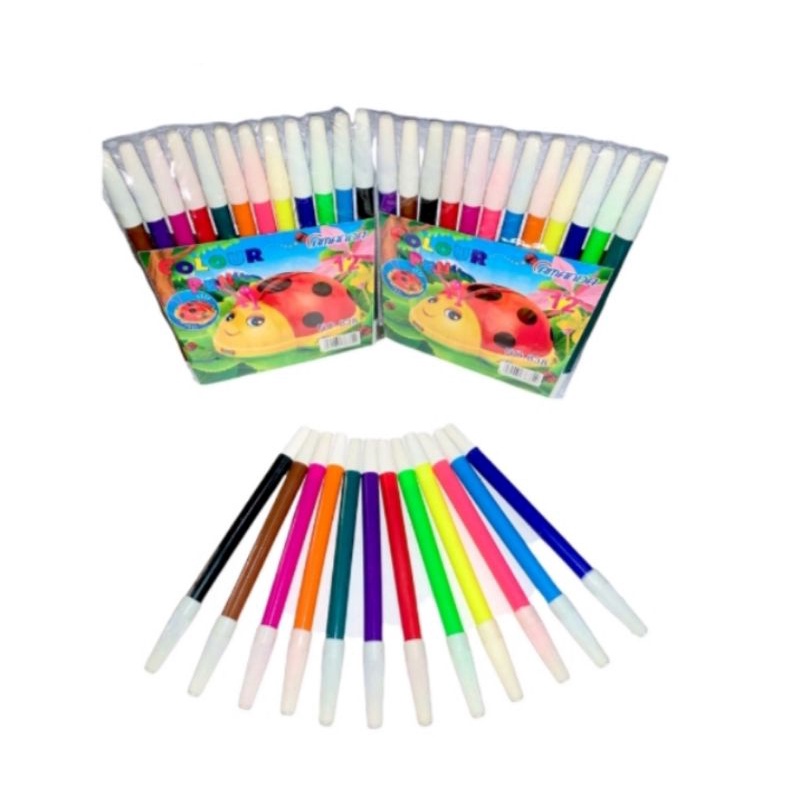 

Spidol kecil 12 warna colour pen satu set