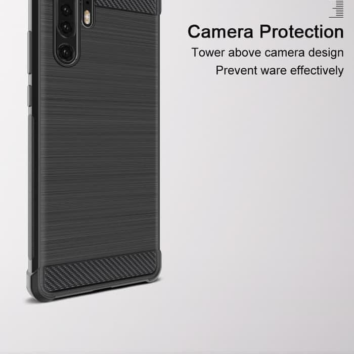 Silicon carbon fiber Huawei P30 soft case cover casing