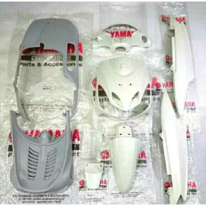 COVER FULL BODY HALUS YAMAHA MIO SMILE PUTIH ASLI ORIGINAL YGP