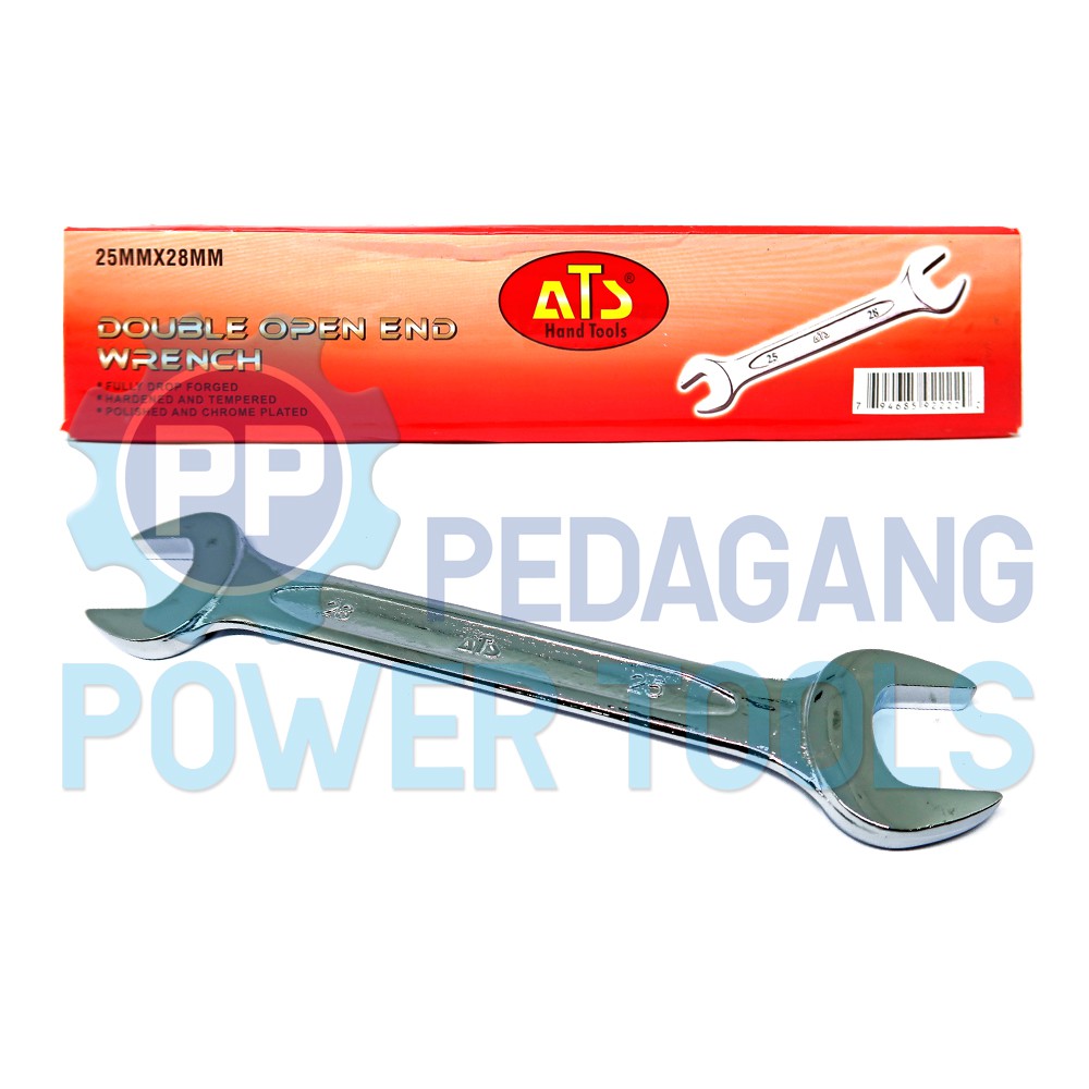 ATS KUNCI PAS 25 X 28 MM 25X28 DOUBLE OPEN END SPANNER WRENCH INGGRIS