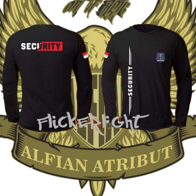 kaos security,kaos satpam,kaos security lengan panjang