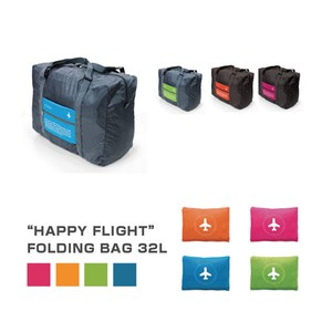 Happy Flight HAND CARRY Folding Bag FOLDABLE TRAVEL BAG TAS LIPAT