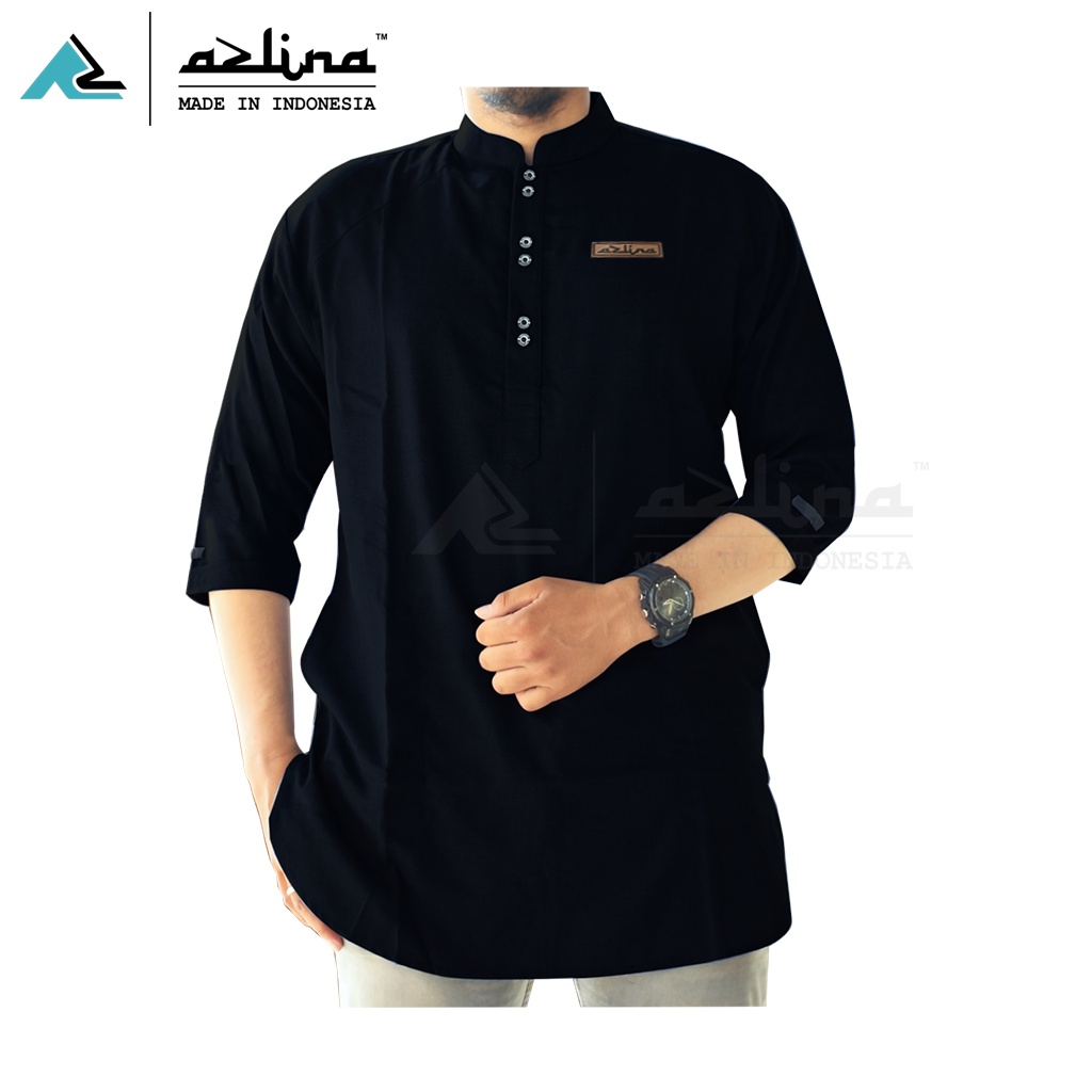 Baju koko kurta pakistan lengan 3/4 bahan katun madinah premium