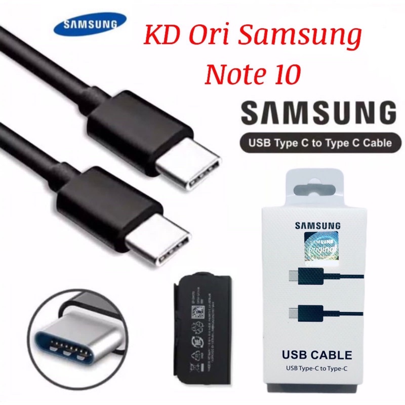 Kabel Data Ori Samsung Note 10 Type-C To Type-C Super Fast Charging