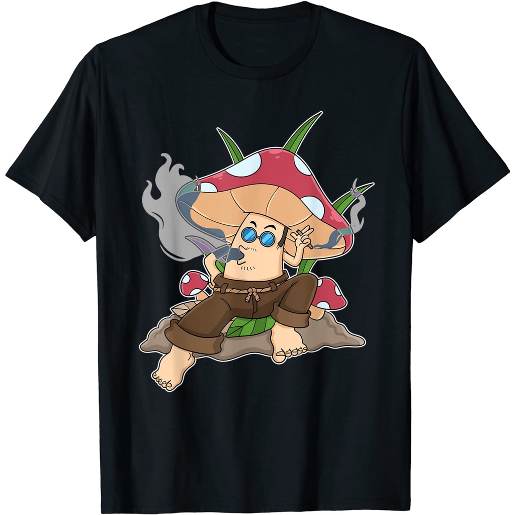 KAOS Stoned Magic Mushroom Joint Smoker Psychedelic Shrooms T-Shirt