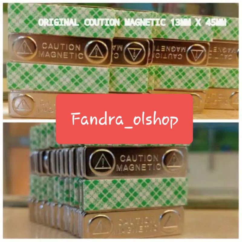 

Magnet Nama Dada Magnet Name Tag Caution Magnetic Strong 13MM × 45MM