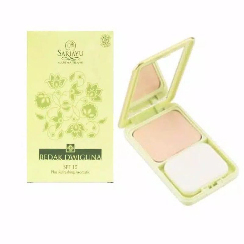 Sariayu Bedak Dwiguna SPF 15 / BEDAK PADAT / TWO WAY CAKE DWIGUNA / REFILL