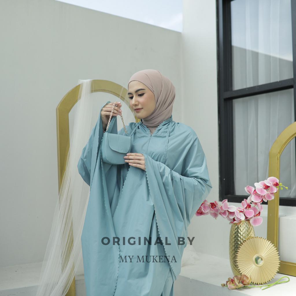 Mukena Dewasa Parasut Premium 3in1 Lasaercut Mewah