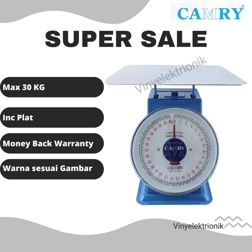 Camry Timbangan Duduk 30kg / Timbangan Jarum Camry 30 kg Original Timbangan Barang Expedisi Ekspedis
