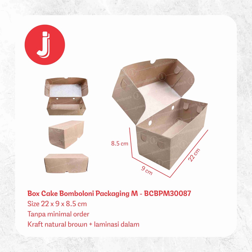 Box Cake Bomboloni Packaging M - BCBPM30087