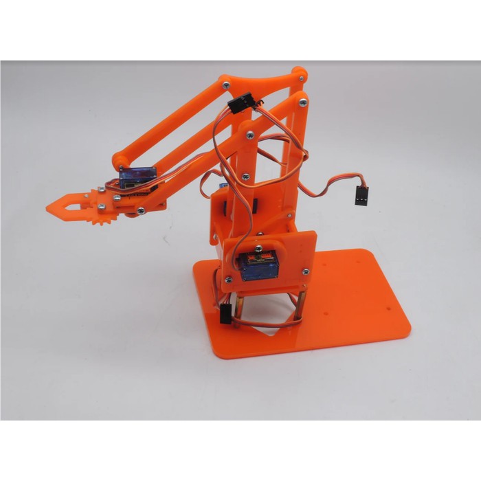 Arm Robot Lengan Tangan 4 DOF Acrylic Mechanic Handle ( Only Frame )