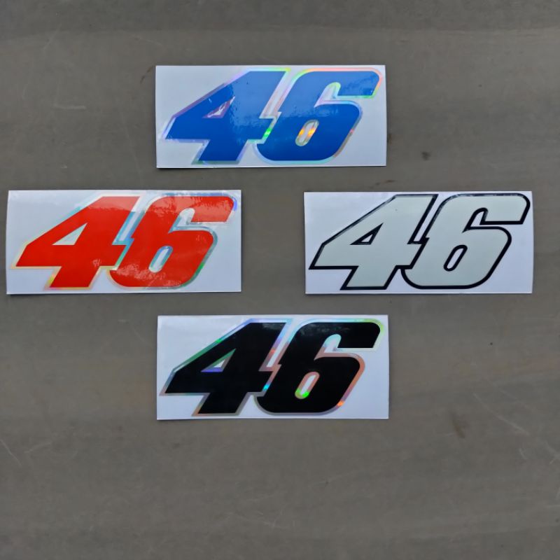 stiker cutting no 46 stiker Valentino Rossi 46 Stiker motor balap no 46 stiker 46