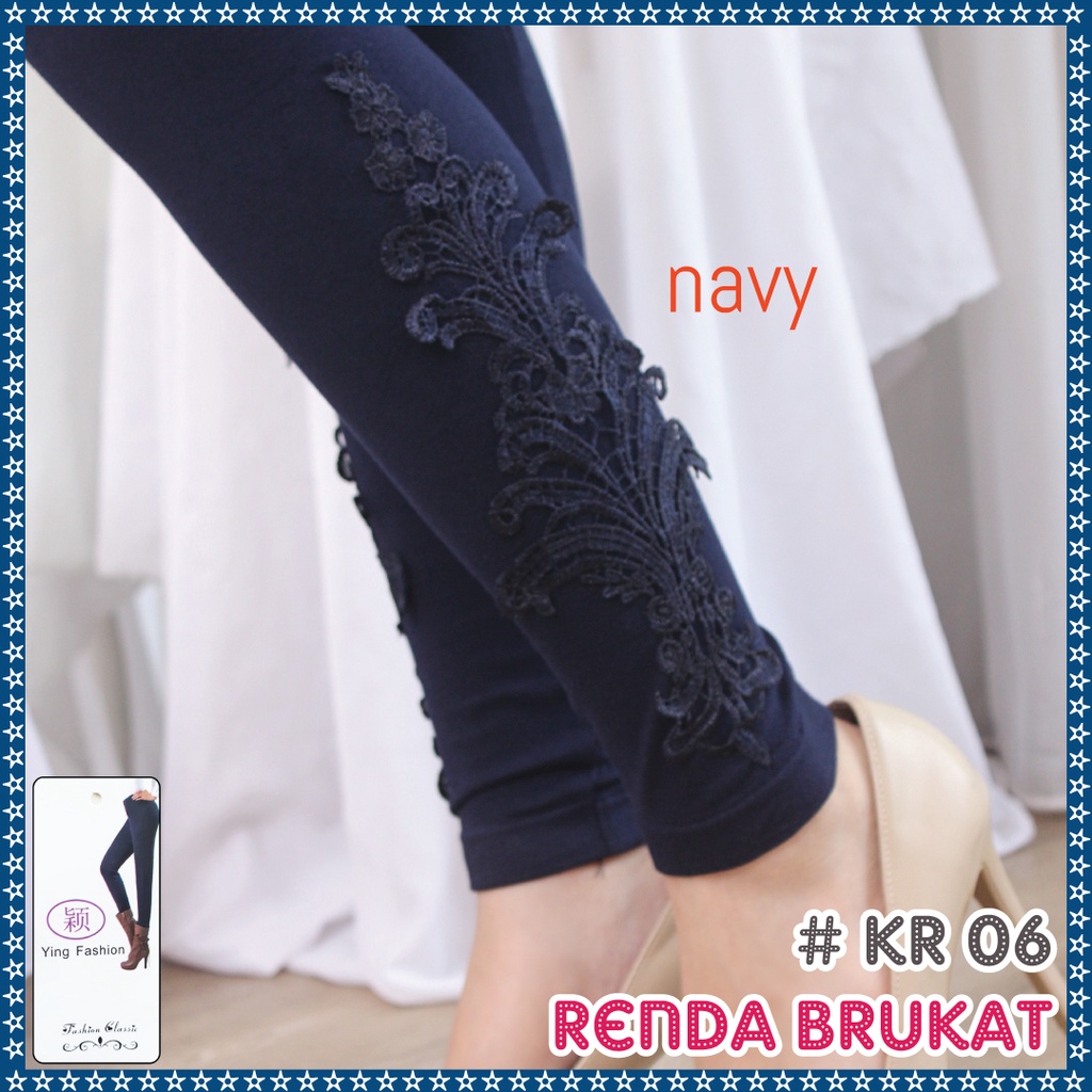 Koleksi Legging Renda Brukat Kaki Import Wanita / Legging Renda wanita panjang / legging panjang / legging Brukat PJ wanita