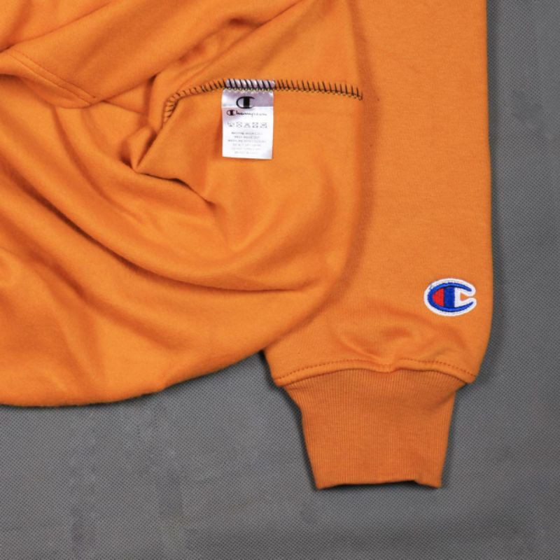 Sweater Hoodie Champion Logo Script Bordir Premium Hight Quality Fulltag&amp;Lebel