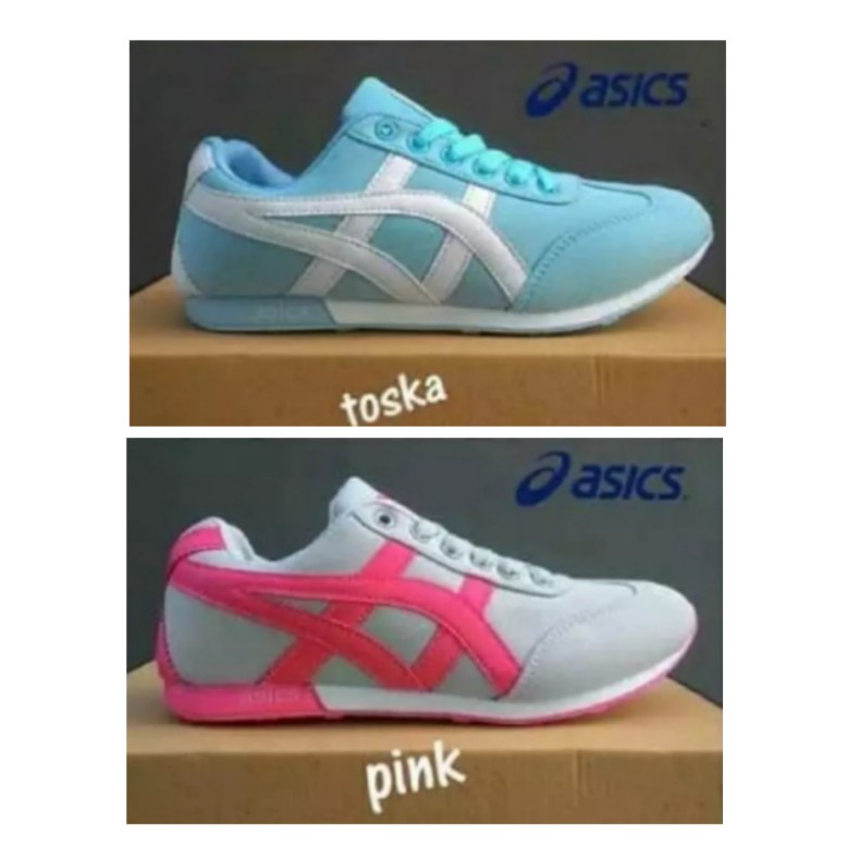 SEPATU SNEAKERS TALI RUNNING WANITA
