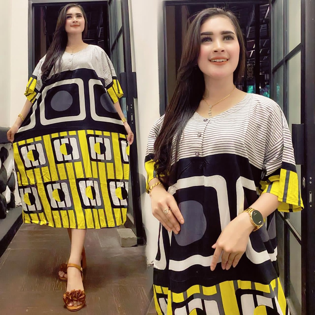 DASTER SUPER JUMBO 3XL XXXL model baju tidur piyama kain rayon untuk  ibu hamil gemuk dan menyusui C