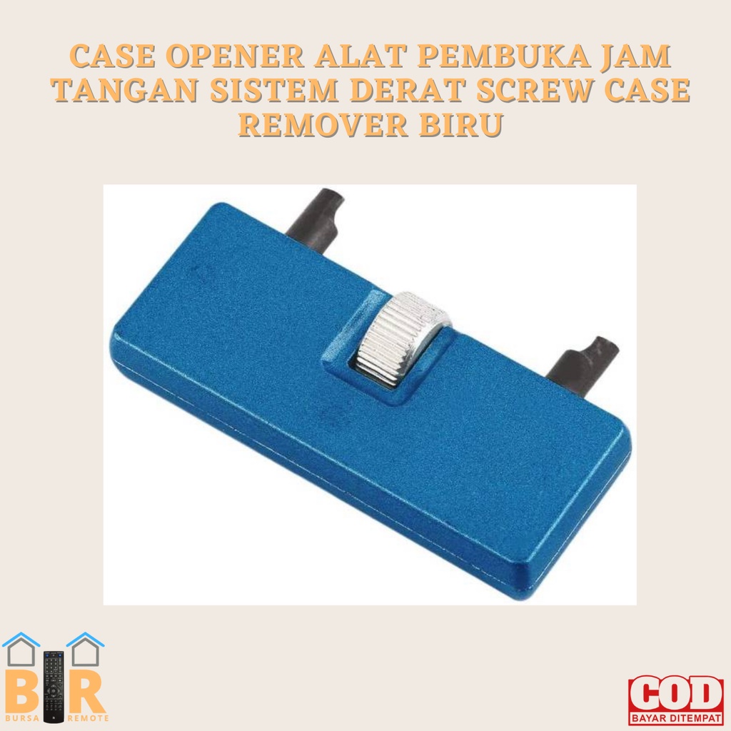 CASE OPENER ALAT PEMBUKA JAM TANGAN SISTEM DERAT SCREW CASE REMOVER BIRU