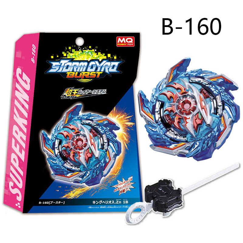 Meledak New Beyblade B160 Booster King Helios.Zn w/Launcher Combat Gyro Top Mainan