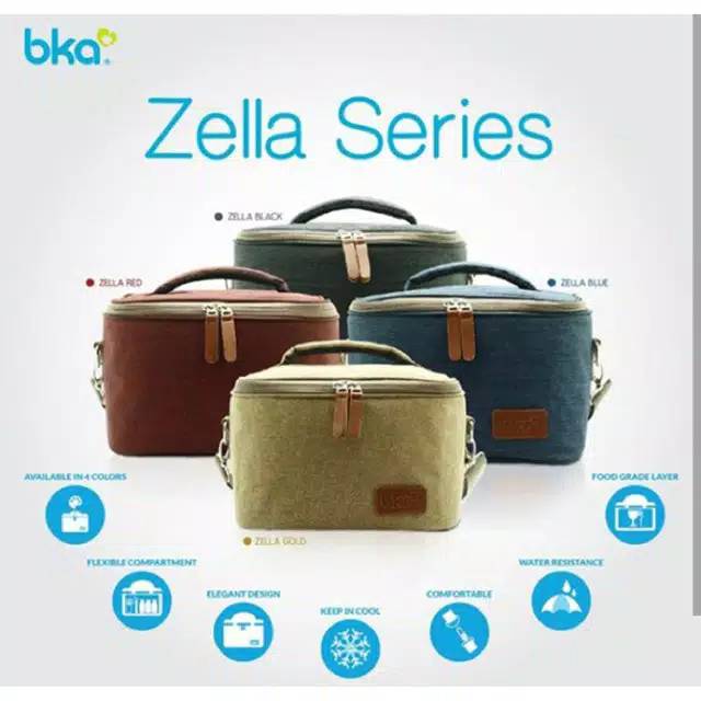 BKA Zella Cooler Bag + 2 btl asi + 1 ice gel sy S1 / Tas Asi cooler Bag Tas Bayi Bka Cooler bag