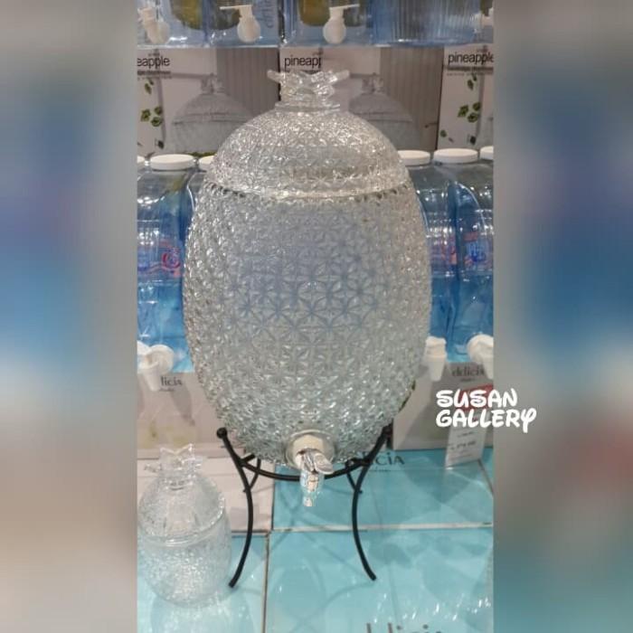 Dispenser Delicia Beverage Glass Tank 10 Liter / Dispenser Kaca Nanas