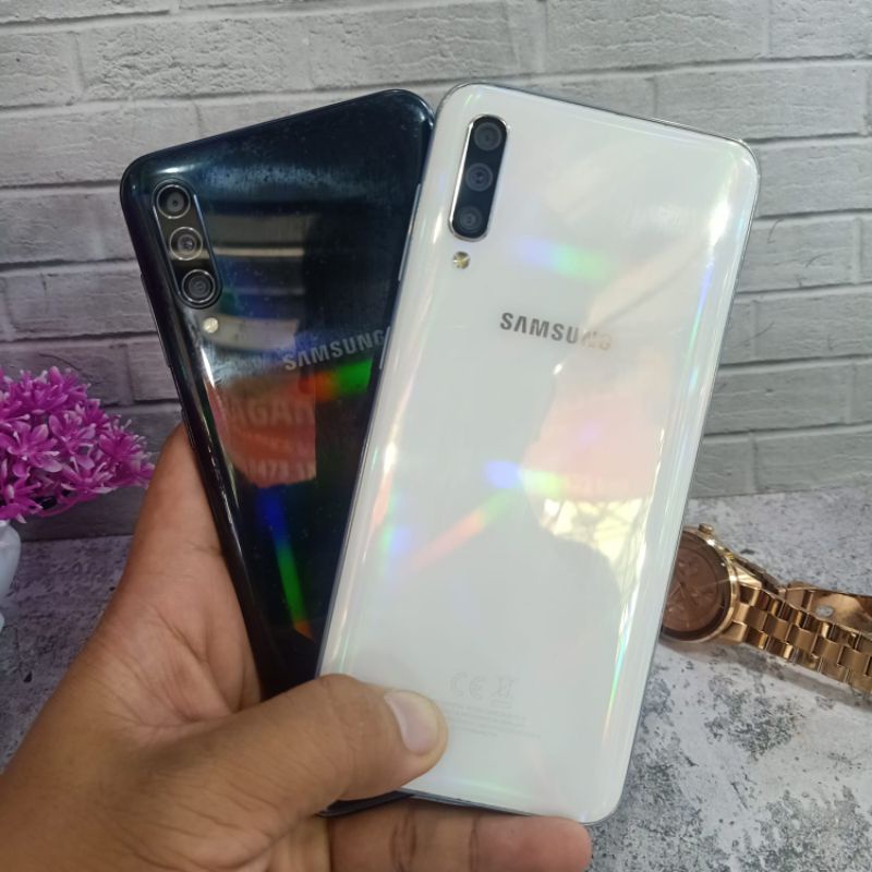 Samsung A50 Ram 6GB Internal 128GB 6/128 4/64 Handphone Second Bekas Fullset Batangan Original
