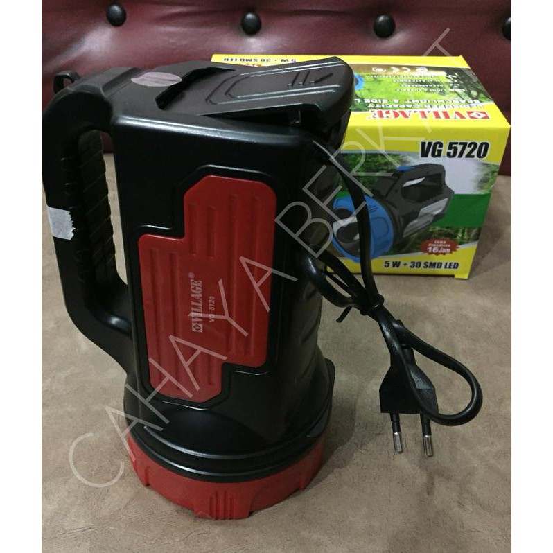 Senter Cas Led + Lampu Baca Village Vg5720 Diskon