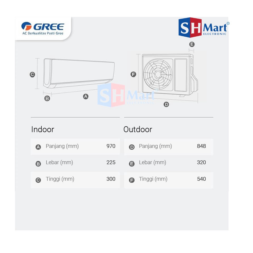 AC 2 PK GREE LOWWATT GWC-18C3E DELUXE LOW WATT GARANSI RESMI (MEDAN)