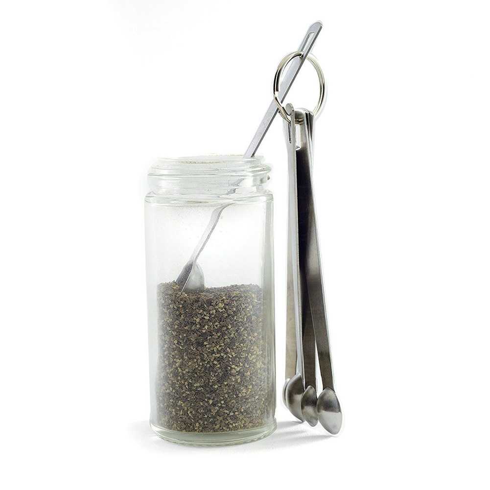 Houseen Sendok Takar Teh Stainless Steel Measuring Spoon 5 PCS - S301