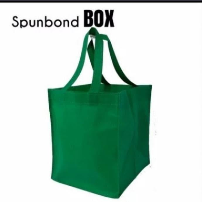 

✨ BISA COD ✨ Hot produk GOODIEBAG SPUNBOND / TASBOX 30x30 / TAS SPUNBOND - Hijau