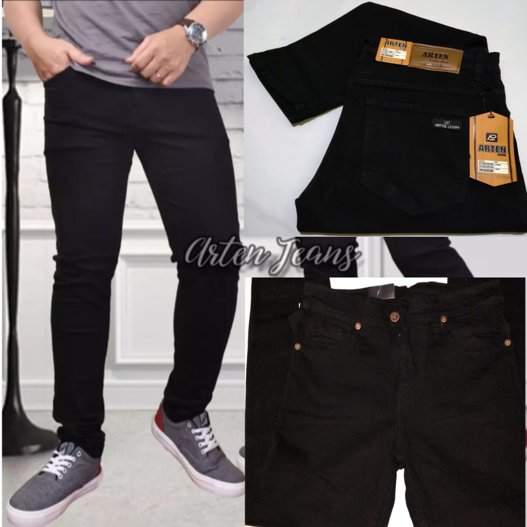 Celana panjang jeans pria / Slim Fit Stretch/ Ngaret/melar