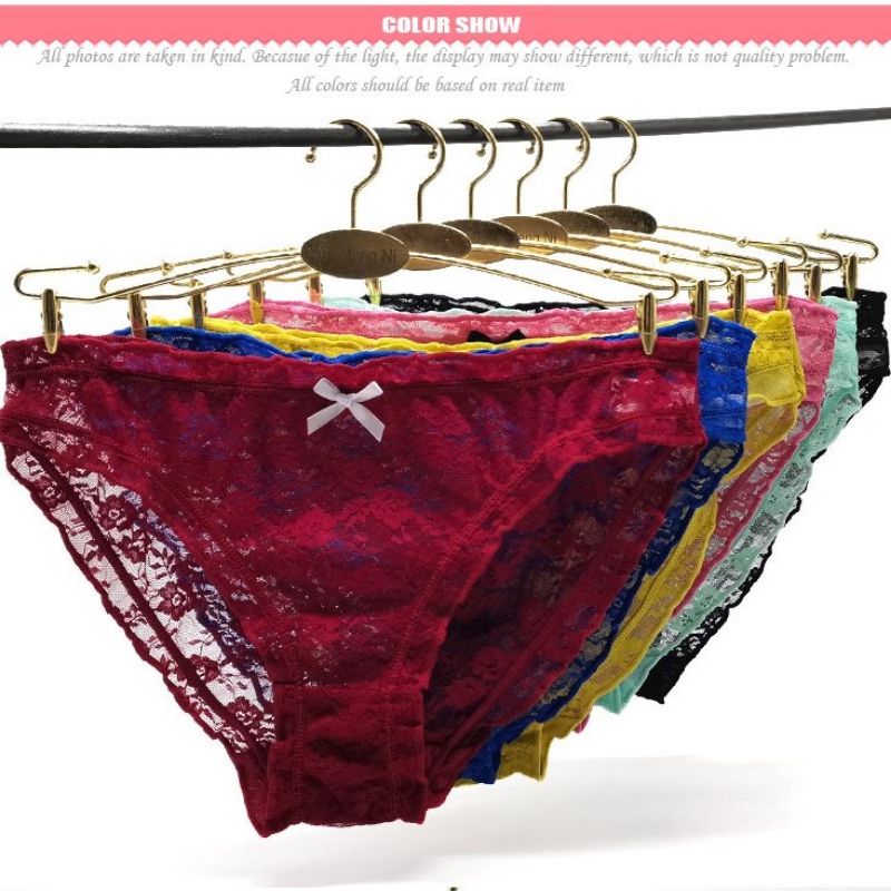 CELANA DALAM WANITA - CD WANITA SEXY PREMIUM BAHAN 80% NYLON TRANSPARAN DEPAN BELAKANG RENDA #89537