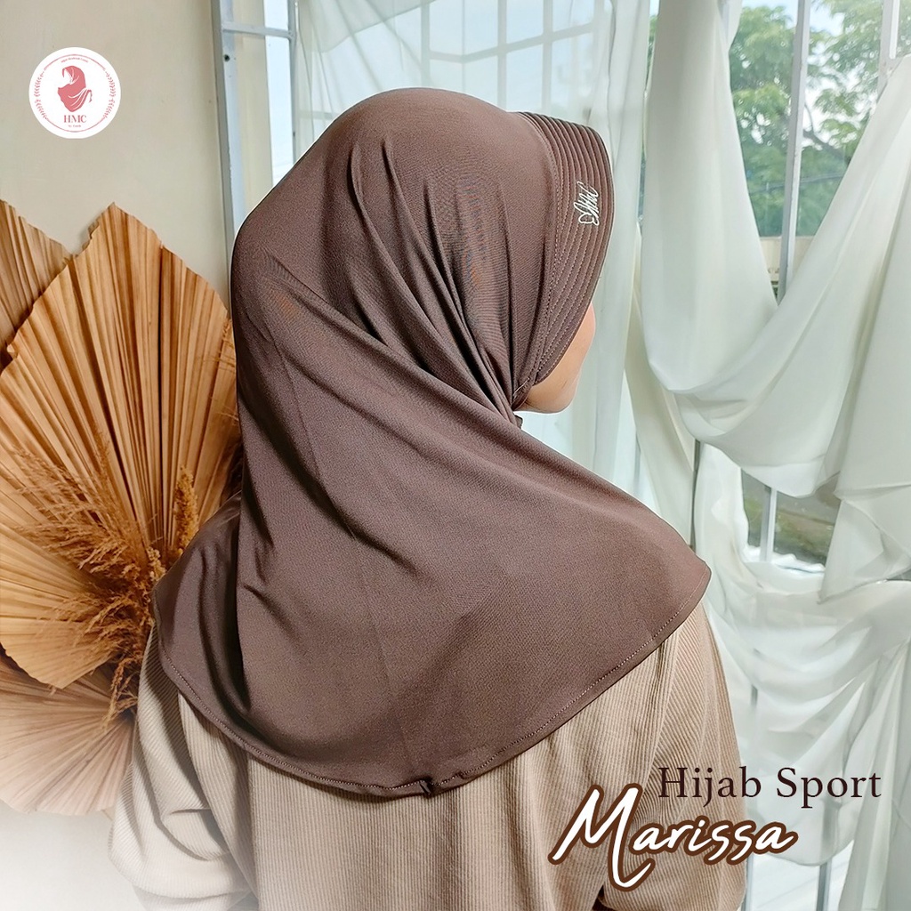 Jilbab Sport Murah Hijab Olahraga Bergo Jersey Instant Premium || Hijab volly-2