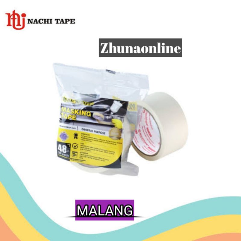 

masking tape nachi isolasi kertas 2inch 48mm x 20yard [N.A]