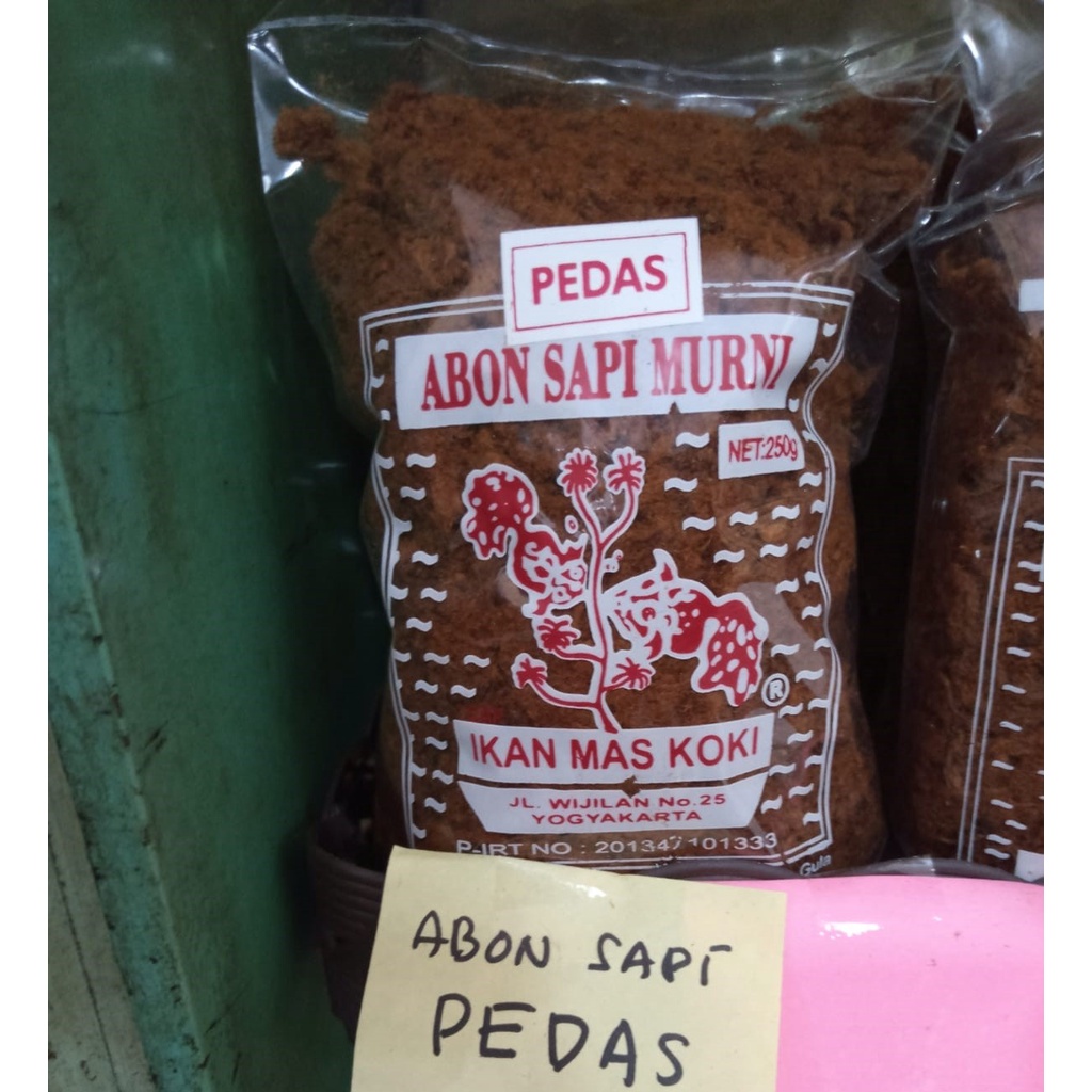 

Abon Sapi Pedas Cap Ikan Mas Koki 250 gram