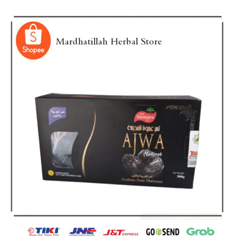 

Kurma Ajwa Madinah Humaira Jadied 500gr Kurma Kwalitas Premium