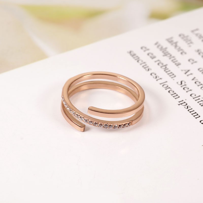 [ Model Baru ] Cincin Titanium Mini Korea Wanita CK164 Cocok Untuk pesta hadiah trend kini