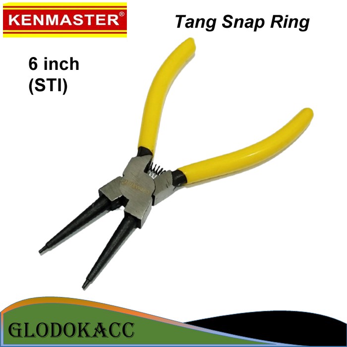 Tang Snap Ring 6 inch - Kenmaster Tang Circlip Lurus Tutup (STI)