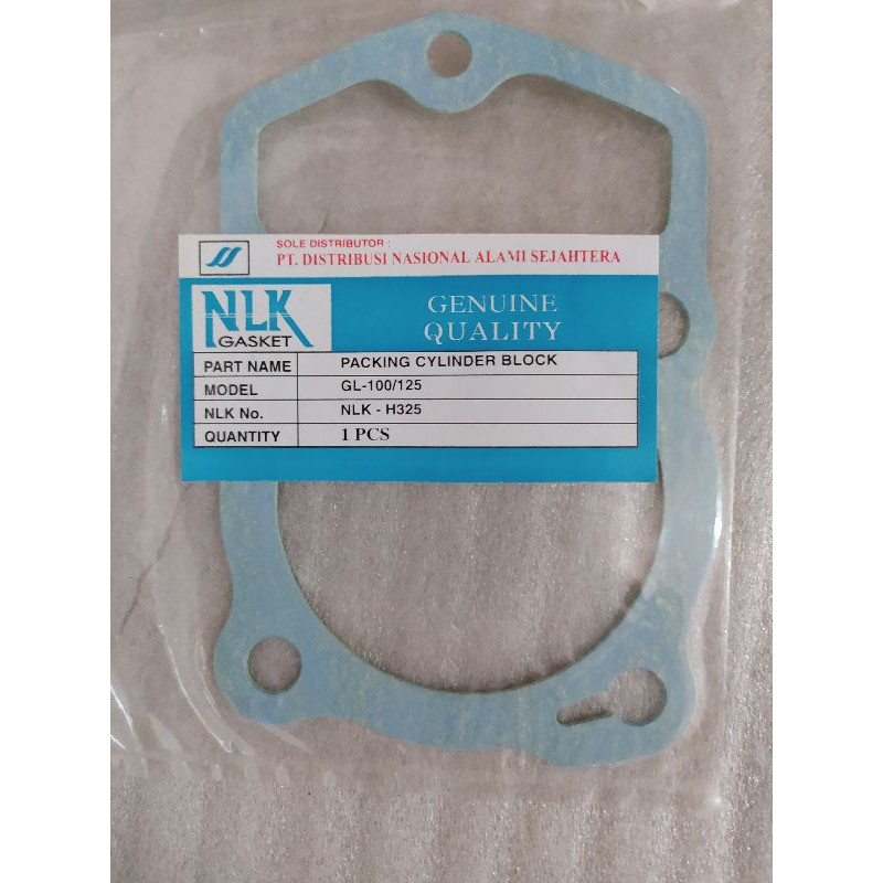 Gasket Paking Cylinder Blok GL100 GL 125 NLK