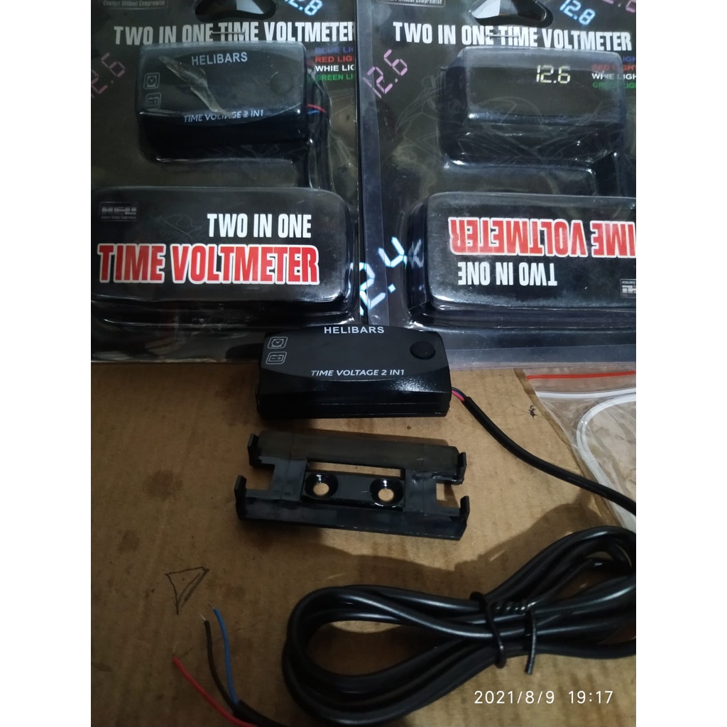 VOLTMETER AKI DIGITAL VOLTASE BATREY DIGITAL PUTIH