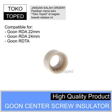 Goon Center Screw Insulator | rta rda 22 24