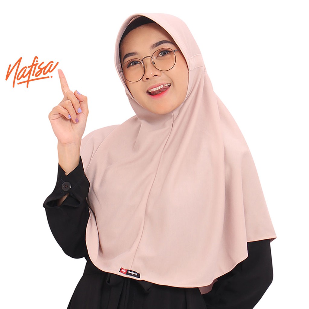 Nafisa Hijab Santai - Jilbab Instan Serut Kaos - Kerudung bergo simple-6