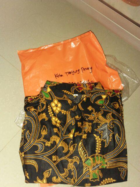 Kemeja Batik Pria Ppbtk07 Modern Lengan Panjang Casual Modis Trendy Masa Kini M L Xl Asli Pekalongan