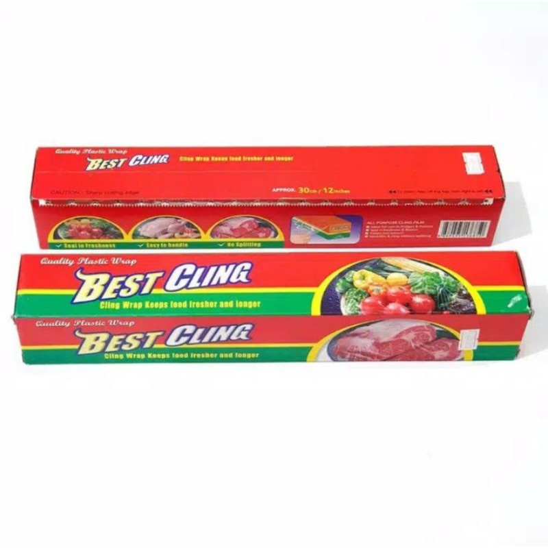 Plastik wrap 30cm x 30m Best Cling Plastik Wrapping Wraping Makanan pembungkus pelindung bungkus Buah Daging Sayur Sayuran Wrapping Food makan Meat Fruit BestCling BESTCLING wlshop1