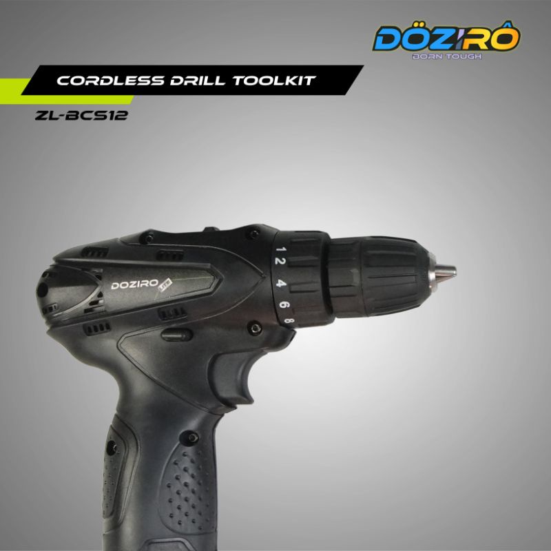 Cordless Drill tool kit 12V / cordless bor baterai 12V