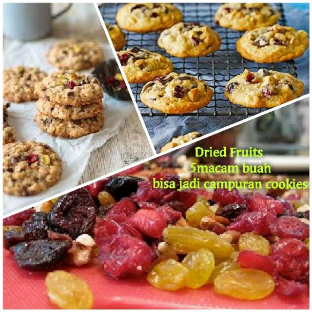 mixfruits Driedfruit 100gr 200gr buah kering dryfruit manisan campuran almond super food buah kismis raisin cranberries apricot blueberry