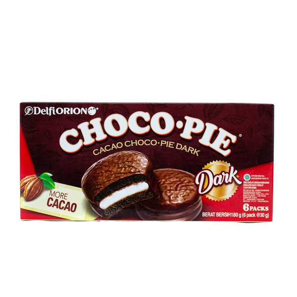 

DELFI ORION Choco Pie Dark with Marshmallow Cream 180gr (6pc x 30gr)